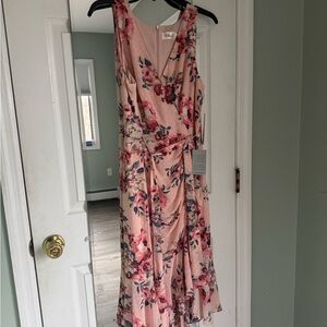 Eliza J Pink Floral High Low Dress New with tags